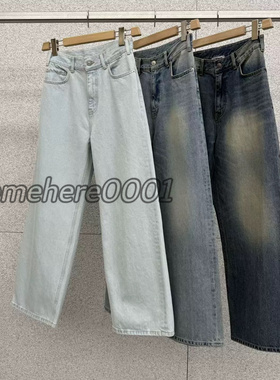 现速发韩国东大门at the bagel2026春夏新款潮流个性显瘦牛仔裤