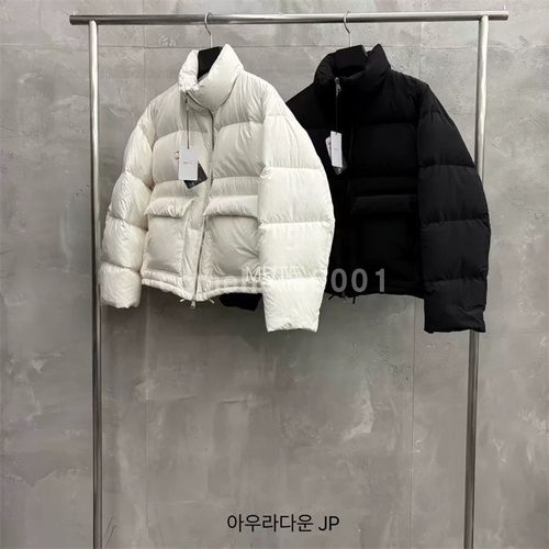 现货速发韩国东大门代购mute2025秋冬新款简约立领拉链鹅绒羽绒服