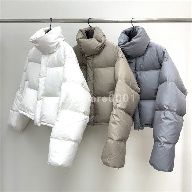 现货速发韩国东大门代购WATER/RIVER2025冬季新款高领短款羽绒服