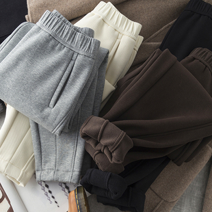 王炸裤冬季加厚加绒柔软显瘦休闲卫裤哈伦裤萝卜裤毫无束缚超暖女
