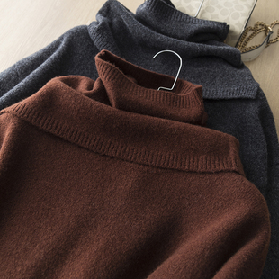 不随波逐流的美~法式慵懒随性高级感配围脖全羊毛针织懒人连衣裙