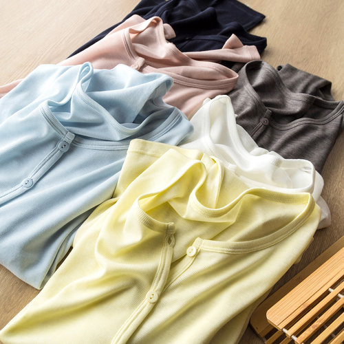 会呼吸的桑蚕丝莱赛尔纸片人开衫轻薄舒适空调防晒衫针织面膜上衣