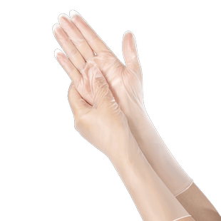 云蕾一次性手套PVC加长加厚柔韧耐磨防水防污贴手洗碗手套抽取式