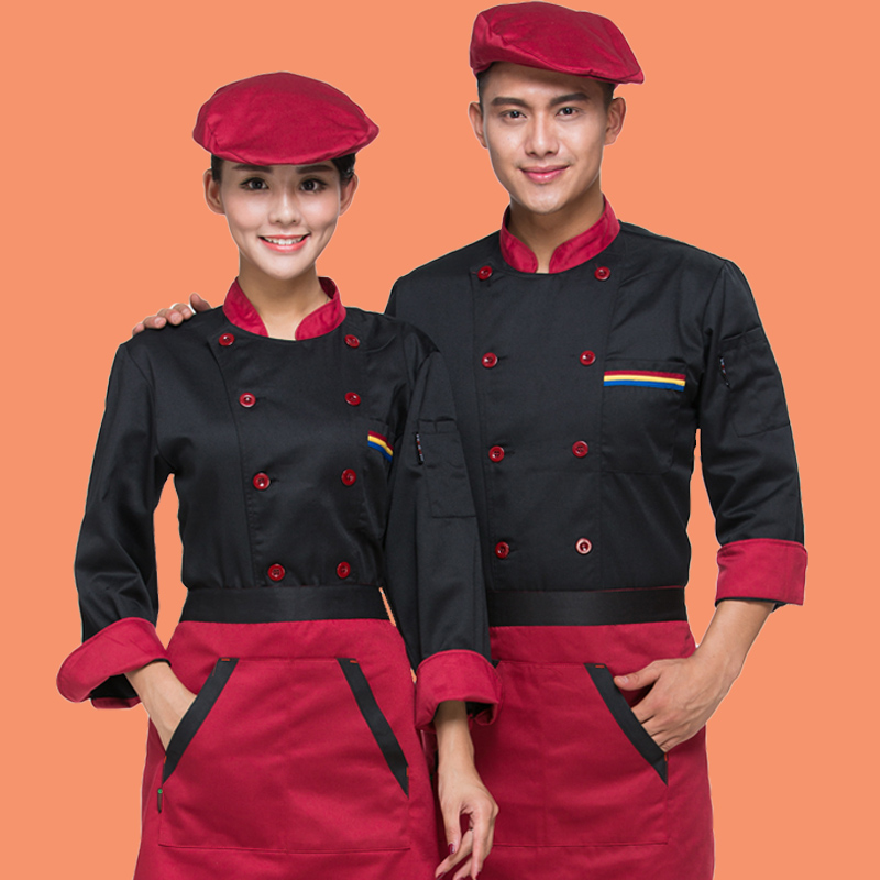 厨师工作服男长袖秋冬装酒店餐厅烘焙火锅烧烤饭店食堂后厨房衣服在类目 男装, 套装, 工装制服中 - 来自Buy2taobao.com提供专业的淘宝代购服务