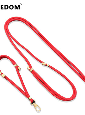 新年红色挂绳手腕防丢防摔斜挎可侧背绳高级感男女便携百搭挂链短