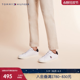 FM0FM04350 小白鞋 休闲拼接刺绣低帮百搭运动板鞋 Tommy魔力方男装