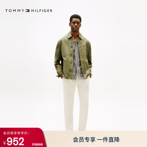 Tommy男装轻薄四面弹直筒休闲裤