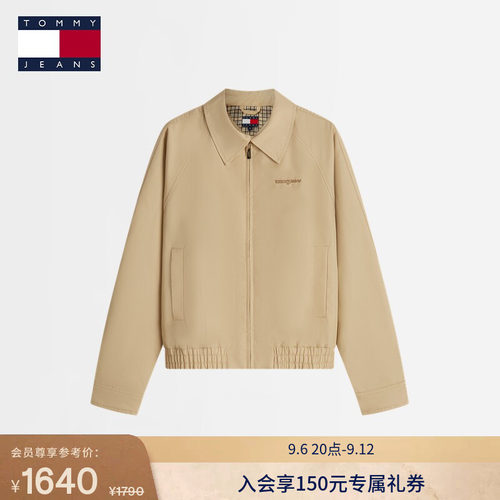 Tommy女装宽松翻领哈灵顿夹克
