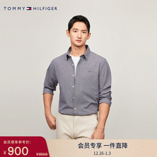 衬衫 通勤长袖 外套 棉羊绒混纺犬牙纹商务休闲正装 Tommy秋冬男装