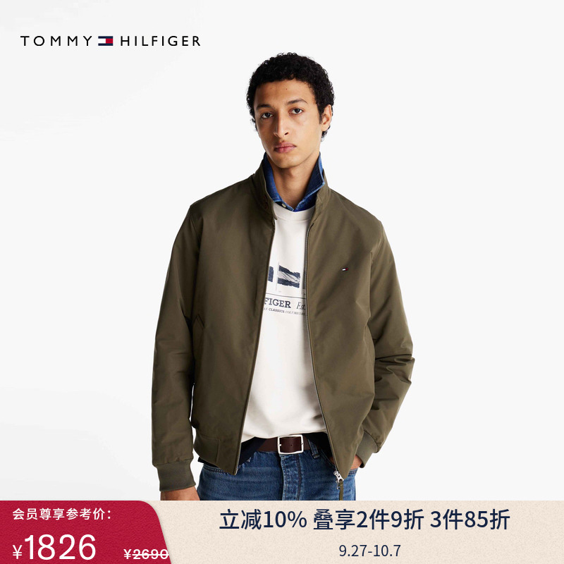 Tommy男装休闲肌理感轻铺棉夹克