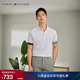透气舒适 短袖 Tommy春夏男装 口修身 T恤POLO 纯棉珠地网眼拼色袖