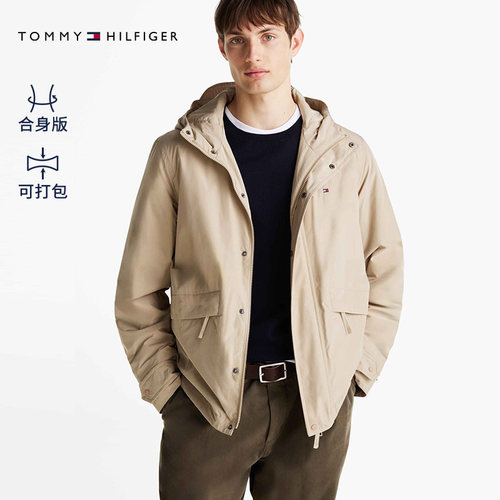 Tommy男装可打包防泼水棉服夹克