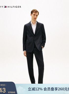 Tommy LARDINI秋冬男装含羊毛条纹商务手工制西服西裤西装套装