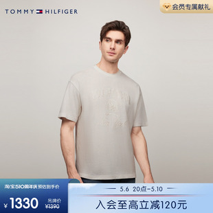 Tommy 春夏男装 Collection24新款 Hilfiger 纯棉刺绣宽松T恤35240