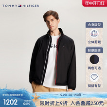 【撞色门襟】Tommy 24新款春夏男休闲通勤立领单夹克外套78JA340