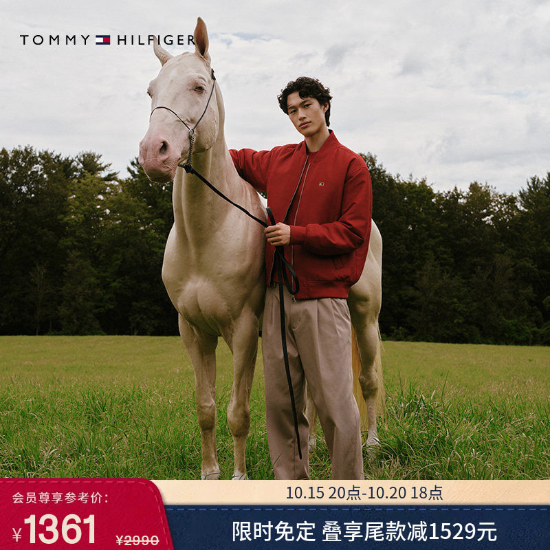 Tommy男装双面穿宽松棒球棉服