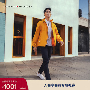 Tommy秋冬男装 长裤 休闲裤 弹力斜纹肌理商务都市通勤直筒窄管西裤