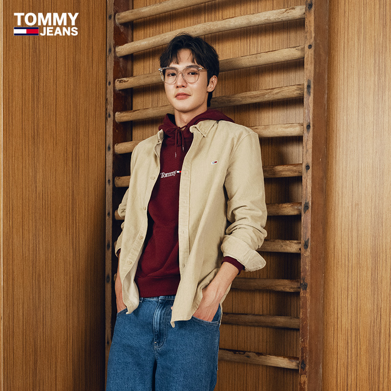 Tommy男灯芯绒纯棉复古衬衫外套