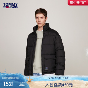 工装 Tommy 春夏男装 24新款 大口袋保暖宽松立领铺棉夹克外套18013