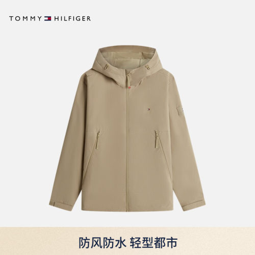 Tommy男装防风防水休闲连帽夹克