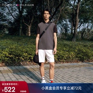 字母刺绣纯色百搭休闲抽绳腰针织短裤 Tommy春夏男装 合身运动