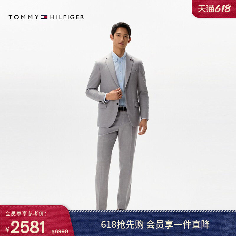 Tommy LARDINI秋冬男装羊毛混纺手工制商务绅士西服西裤西装套装