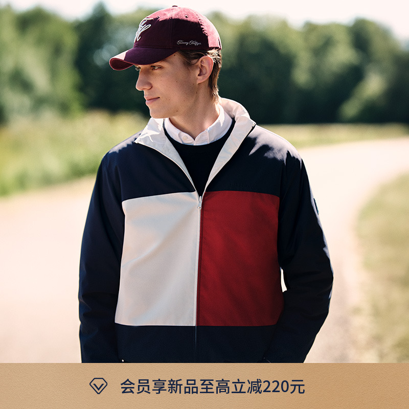 Tommy男女同款花体刺绣棒球帽