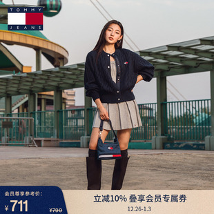 25秋冬新款 GIRL潮酷系列 女抽绳腰运动网球裙百褶裙短裙 TOMMY