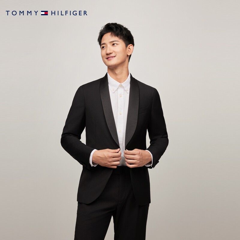 Tommy LARDINI秋冬男装羊毛手工制修身商务晚宴西服西装外套礼服