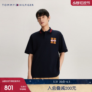 34198 Tommy 龙年系列 24春夏男女重磅珠地棉宽松短袖 POLO衫