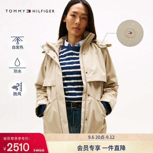 Tommy女装三合一连帽派克羽绒服