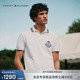 T恤POLO衫 珠地棉学院风复古刺绣镶边领短袖 男装 Tommy26春夏新款