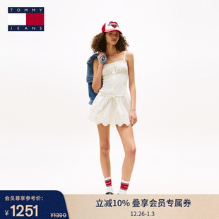 女装 25秋冬新款 GIRL潮酷系列 度假风收腰显瘦吊带连衣裙 TOMMY