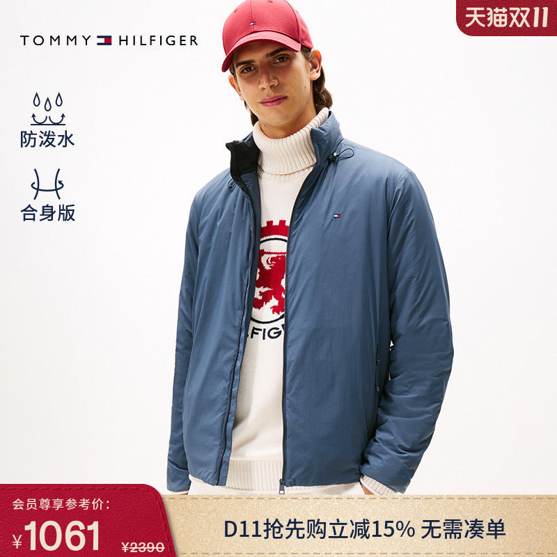 【防泼水】Tommy秋冬男装户外潮流露营运动休闲连帽棉服夹克外套