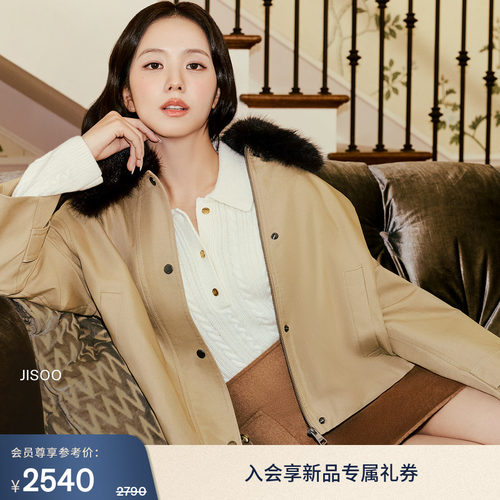 Tommy女装可脱卸毛领宽松外套