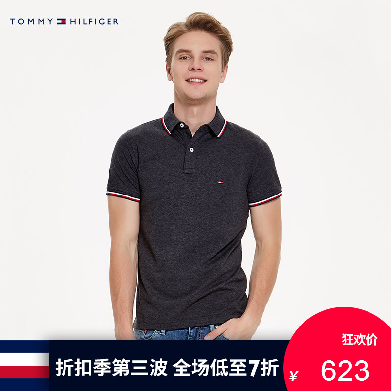 TOMMY HILFIGER男裝2018春夏 休閑短袖POLO衫-MW0MW05157OS