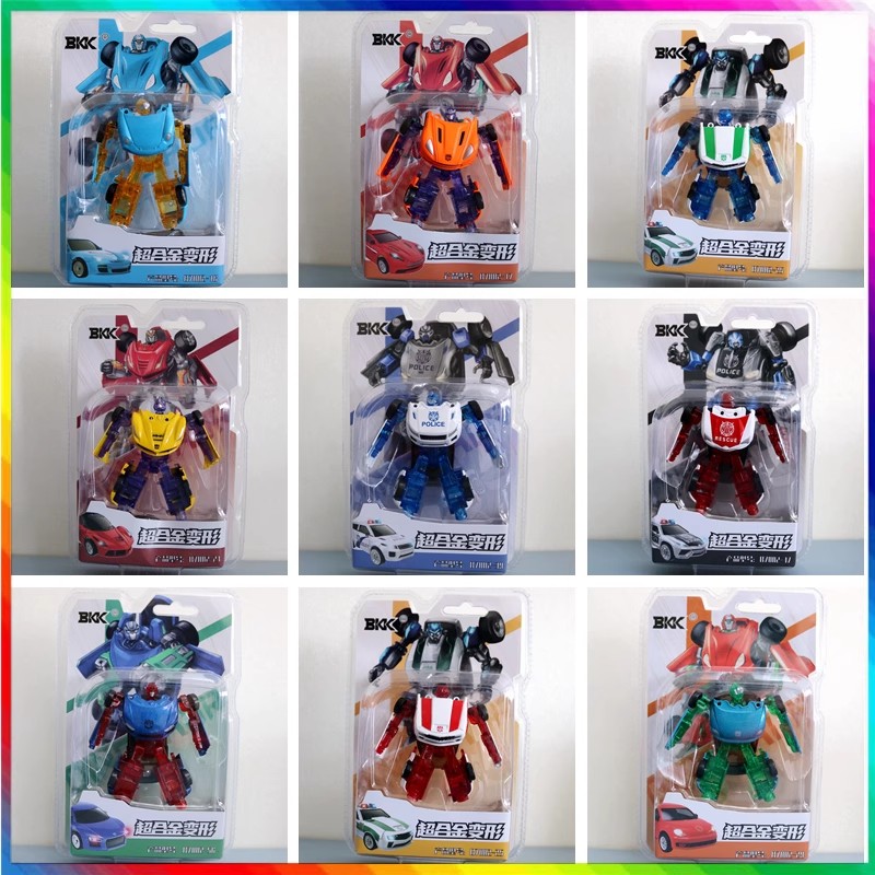迷你超合金变形车模机器人