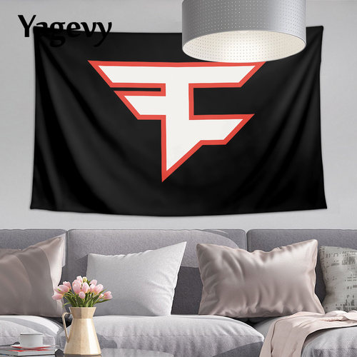 CSGO绝地求生挂布挂毯FaZe Clan战队FAZE周边旗装饰海报背景墙布
