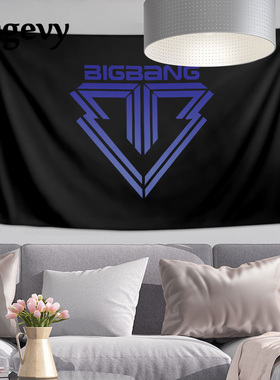 BIGBANG太阳胜利挂布挂毯墙布TOP崔胜铉粉丝定制海报装饰背景布