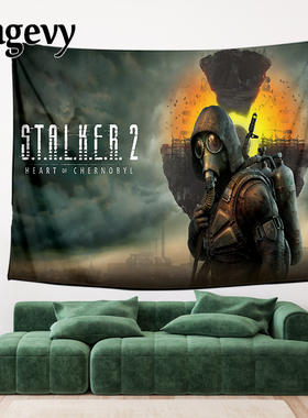 末日生存游戏STALKER潜行者2爱好者周边装饰海报背景墙布挂布壁毯