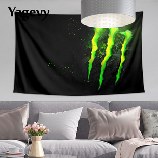 Monster魔爪街头潮牌酷海报背景布挂布墙布挂毯主题周边卧室装饰