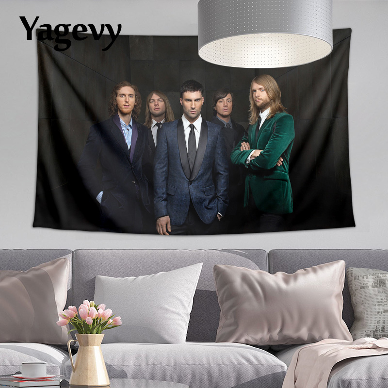 Maroon 5魔力红骚当Levine挂毯挂布墙布写真周边装饰背景布海报