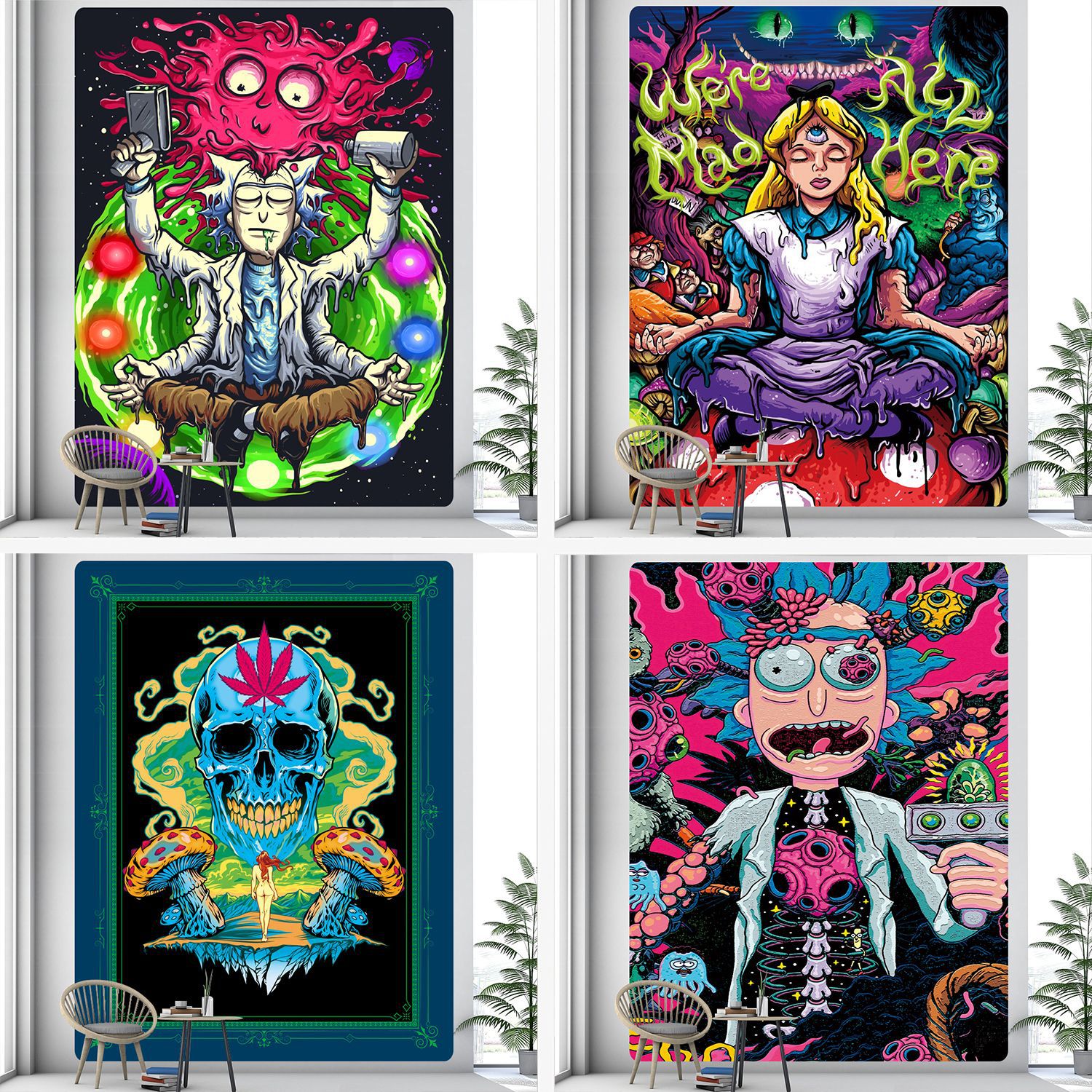 背景墙装饰卧室网红酒吧墙布