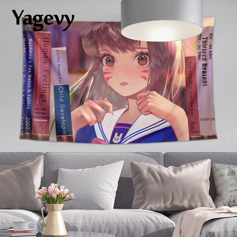 守望先锋挂布D.Va宋哈娜背景布