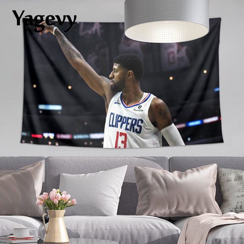 保罗乔治Paul George泡椒挂布墙布挂毯画PG13周边装饰海报背景布