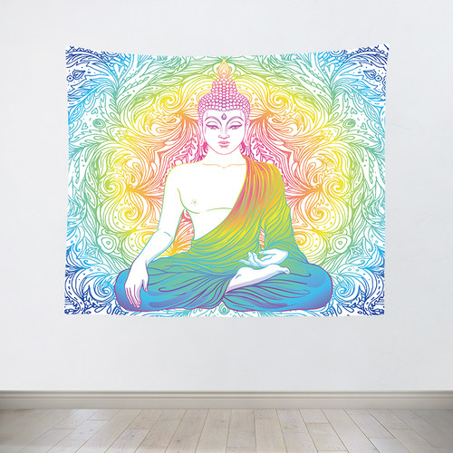 东南亚唯美挂毯背景布印度大象