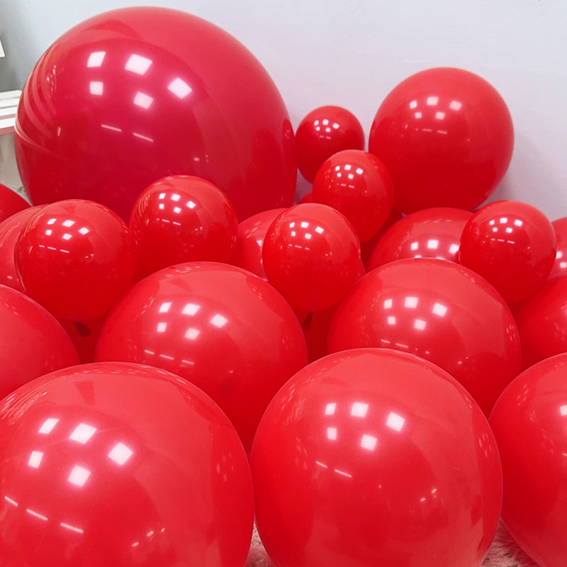 加厚红色气球装饰开业活动布置