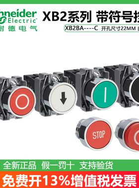 施耐德带功能符号复位按钮XB2BA3311C/3341C/3351C/4322C/4342C