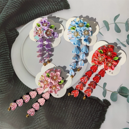 恋空边夹布艺日系发夹