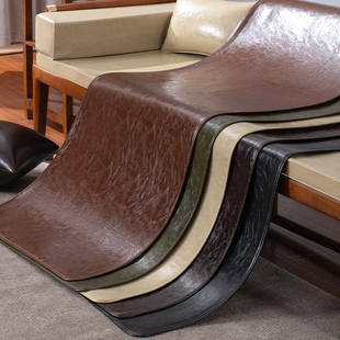 高级感皮革沙发垫套罩免洗皮质专用防猫抓坐垫新中式实木防水隔尿